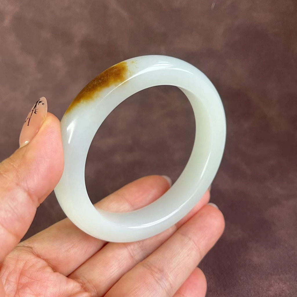Myanmar jadeite bracelet sugar white women's natural jade