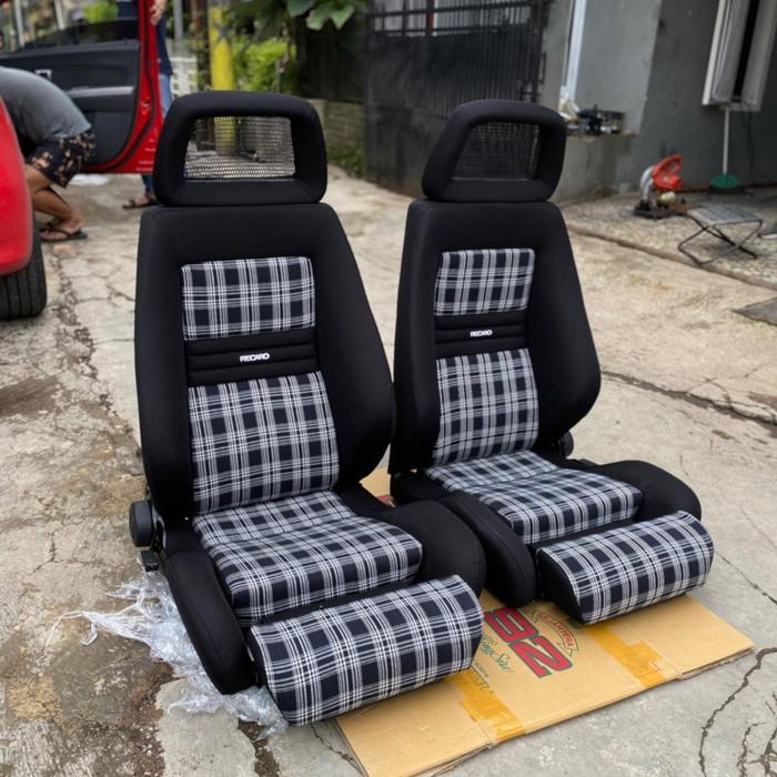 JOK RECARO LX JARING TARTAN HITAM
