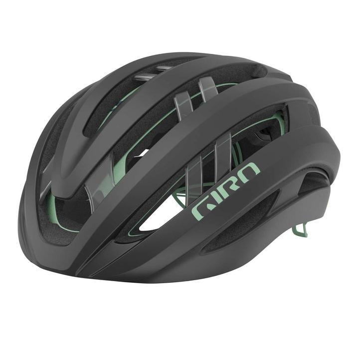 Helm Giro Aries Spherical Mips Mat Coal Space Green Helmet - Helm Sepeda Road Gravel Original