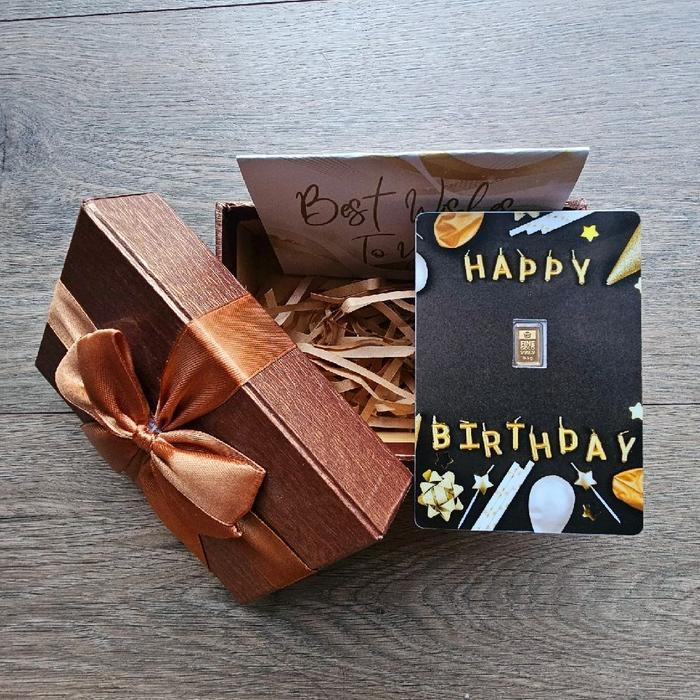 Logam Mulia Emas Antam Happy Birthday Gift Series Custom Certieye Certicard