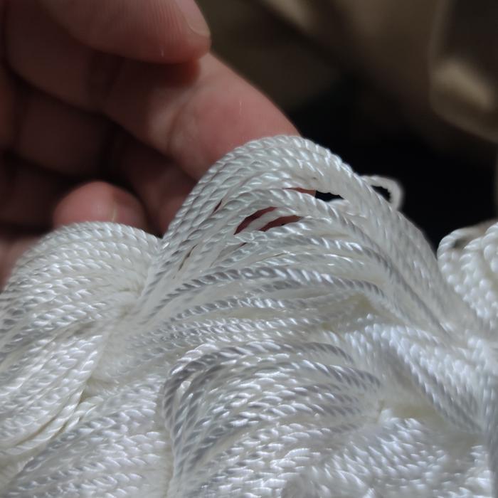 Benang Rajut Nylon D30 Putih / benang nilon / nylon thread / BOW BRAND Premium Quality Putih Tebal