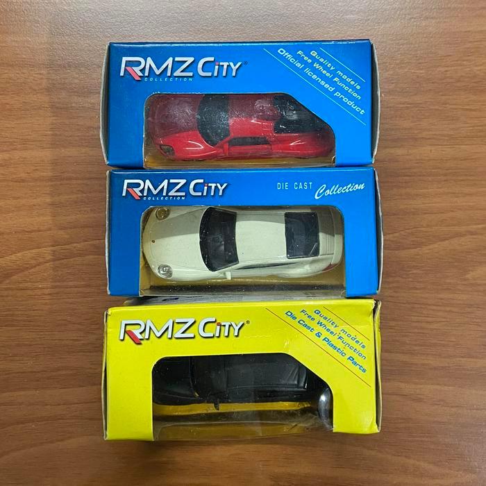 DIECAST RMZ CITY 3027 PORSCHE 918 SPYDER 3017 PORSCHE 911 TURBO (997) 3002 BMW X6