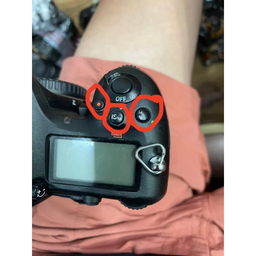 Original NEW For Nikon D500 Top Cover Button ISO / Record / Exposure Compensation Buttons Camera Rep