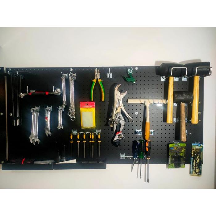 Wall Hanger Tools Dinding Gantung Bengkel Hanger Storage I Pegboard Lubang Bulat Terbaru 