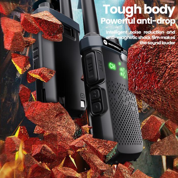 Everystr- Ht Motorola A10 / Motorola Handy Talky Radio Ht/ 10Watt Ip54 9800Mah Antena Radio Ht Two
