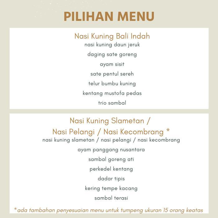 Ready Nasi Tumpeng Bali Indah Catering