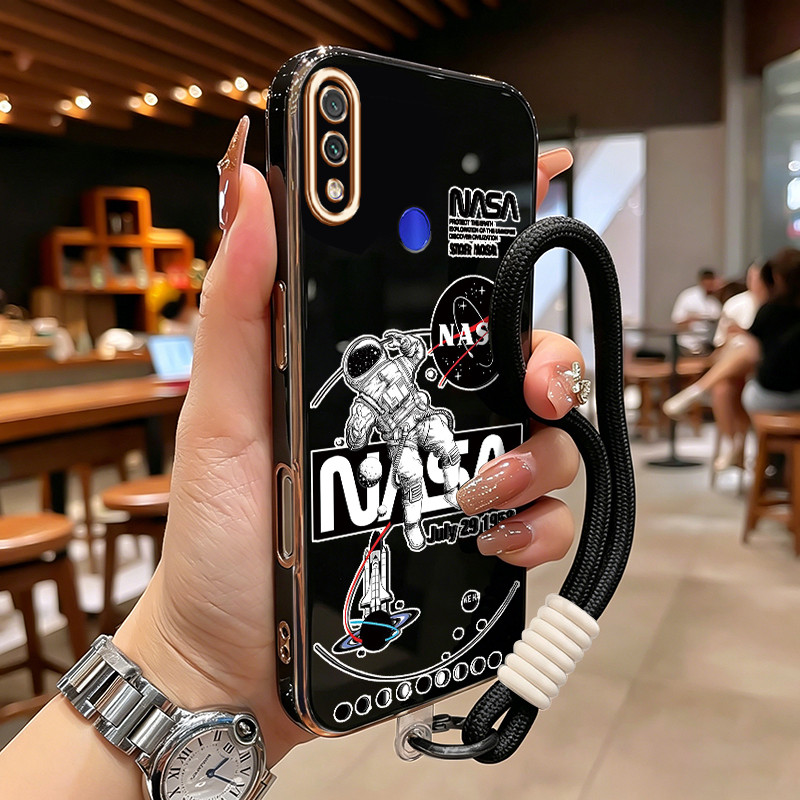 Casing HP Untuk Xiaomi Redmi Note 7 Note 7s Note 7 Pro Case NASA's handsome astronaut Kasing halus s