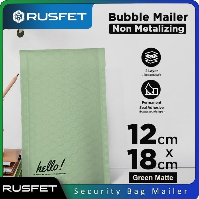 Amplop Envelope Bubble Buble Mailer Rusfet Hijau Premium Satuan Murah
