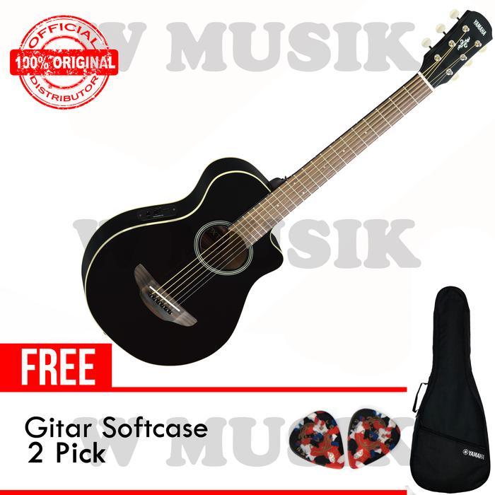 Yamaha Gitar (3/4) APX T2 / APXT2 / APX-T2 - Black + Softcase&2 Pick