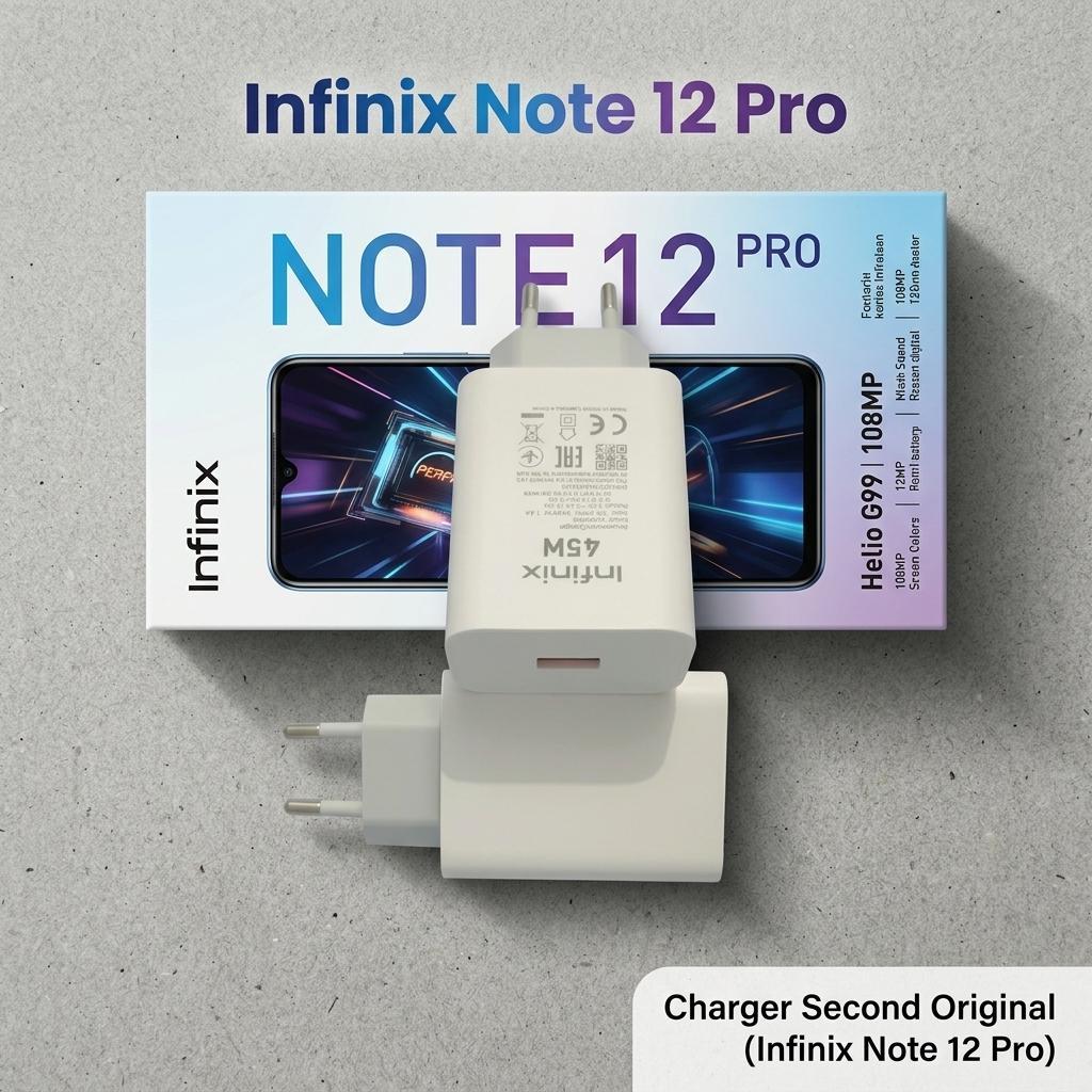 Kepala Cas Infinix U450XEB Original Bekas Super Fast Charge 45W 4.5A Infinix Note 12 Pro