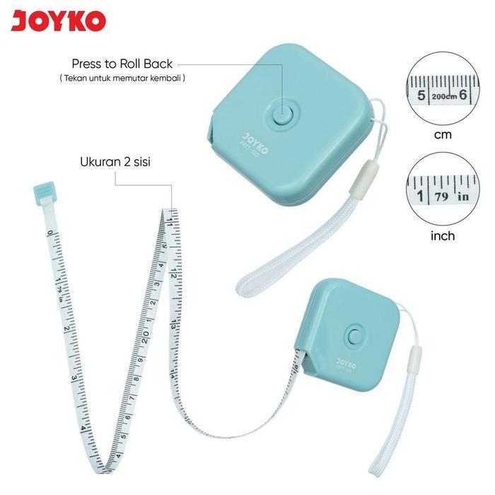 JOYKO Pocket Ruler Tailoring Tape Meteran Jahit PRTT-320 Panjang 2m / Meteran Jahit Serbaguna