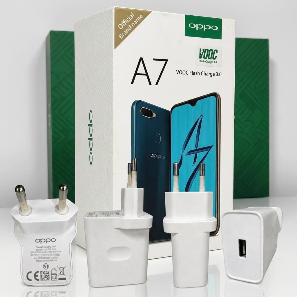 Charger HP OPPO OP92CAED Ori Bekas Fast Charging 18W 9V 2A Cocok OPPO A7 Adaptor Original Second