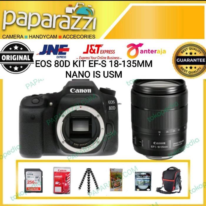 Canon Eos 80D Kit 18-135 Mm Nano Is Usmkamera Canon 80D Kit 18-135 Mm Camera Dslr Terbaru 