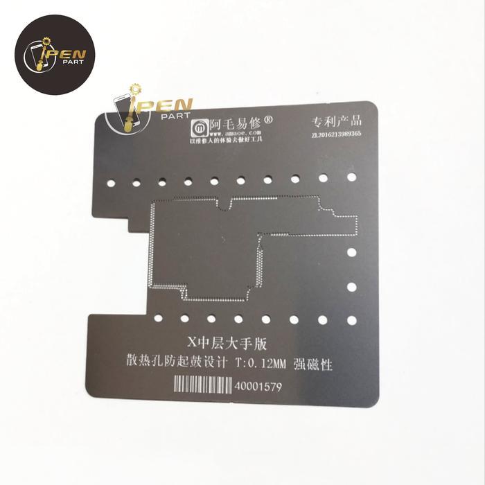 PLAT CETAKAN MIDDLE FRAME IPHONE X AMAOE ORIGINAL BGA STENCIL