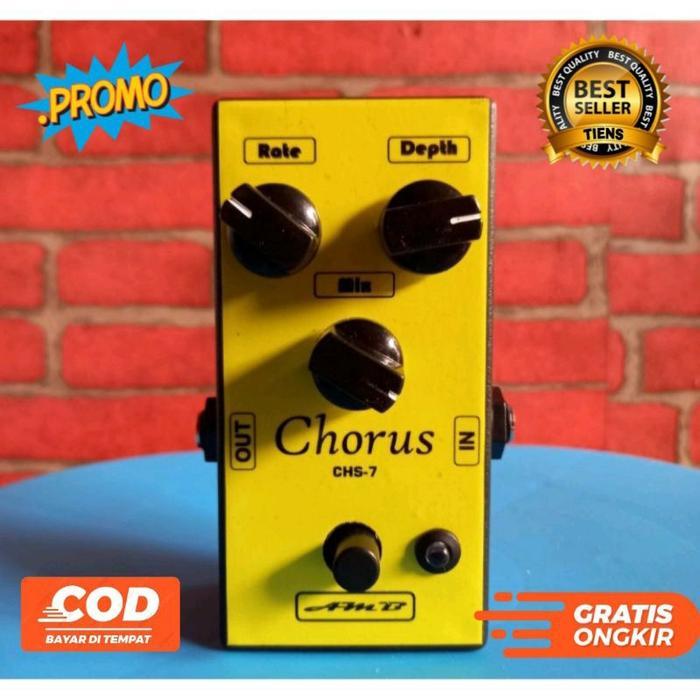 Efek gitar chorus - efek gitar super chorus plus adaptor - Kuning, Efek saja