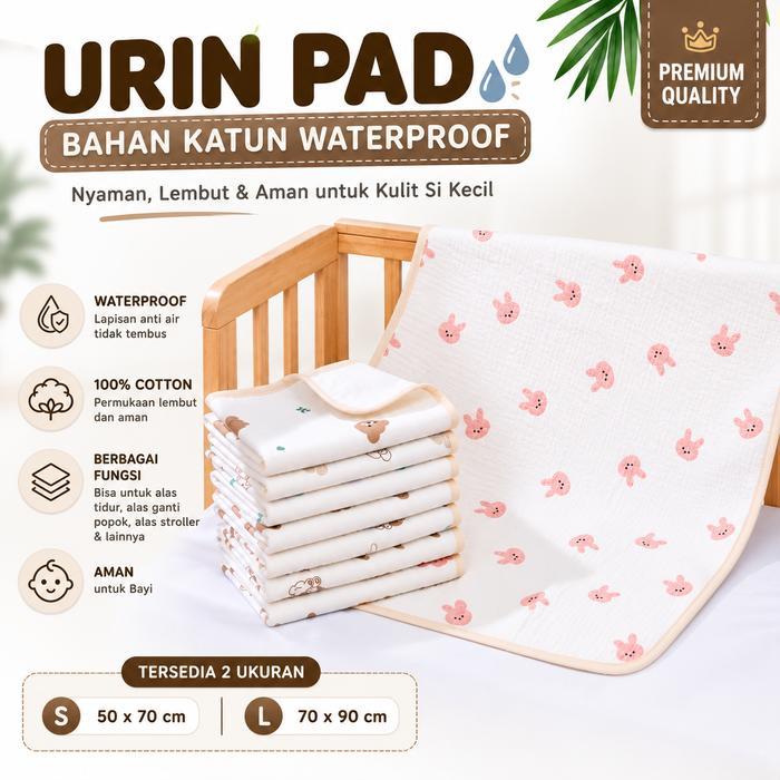 Perlak Bayi Waterproof Wndr Perlak Bayi Waterproof Lembut / Perlak Bayi / Alas Ompol Bayi Portable /