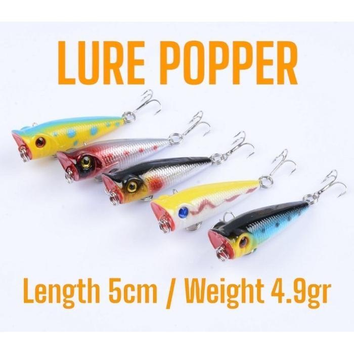 QUALITY Umpan POPPER Lure Mini 5cm - 4.9gram