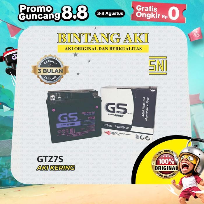 NEW Aki NMAX Old NMAX New GTZ7S Accu Kering Motor Motorcycle