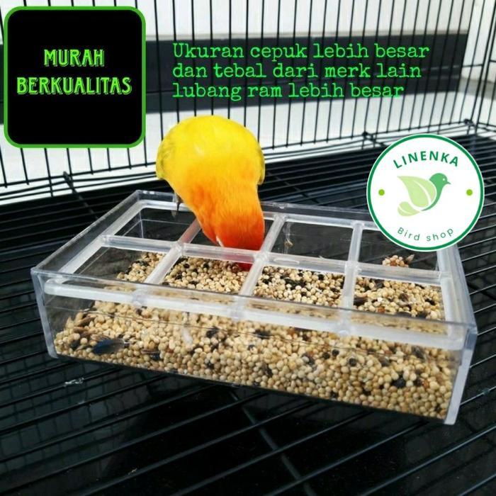 CEPUK PAKAN BURUNG CEPUK RAM TEMPAT MAKAN MINUM BURUNG KOLONI WADAH PAKAN LOVEBIRD