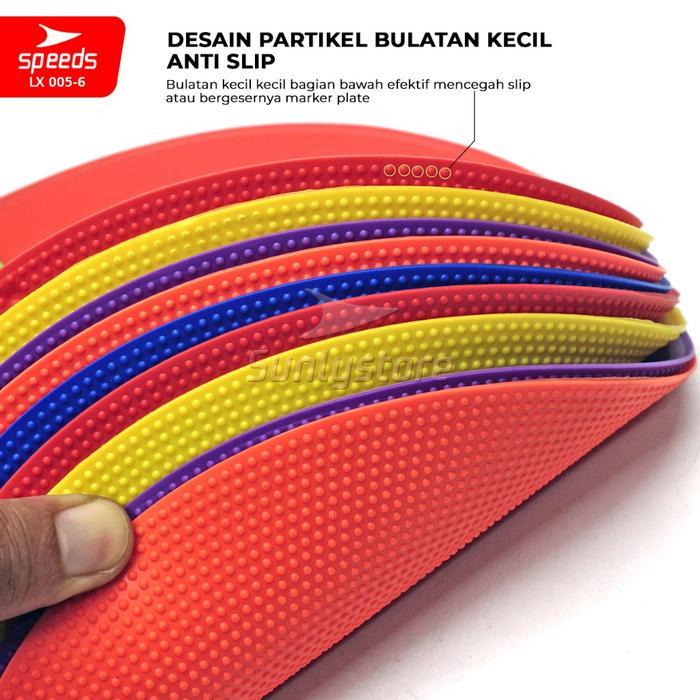 READY TERLARIS SPEEDS Flat Disc Marker 1 set Penanda Sepak Bola Olahraga Futsal Agility Training