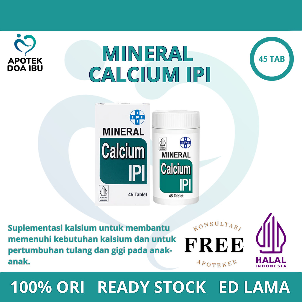 Vitamin Mineral Calcium Ipi Botol Ipi