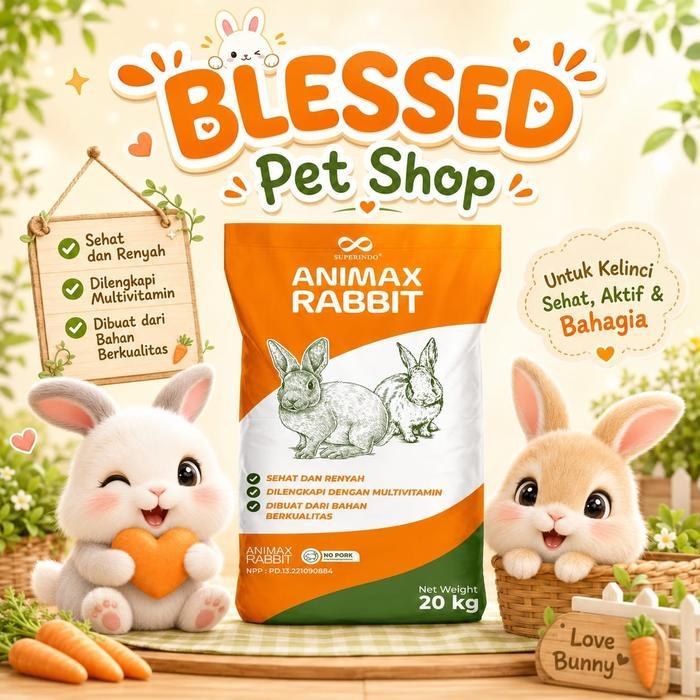 Flash Sale Animax Rabbit Food 20 Kg Animax Rabbit 20Kg Pakan Pelet Kelinci Animax Makanan Kelinci