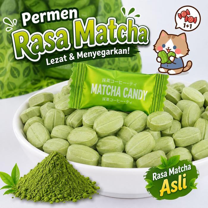VIRAL Permen Matcha Kopi Viral TikTok Bebas Gula Halal Enak & Harum - Cemilan Santai Kekinian