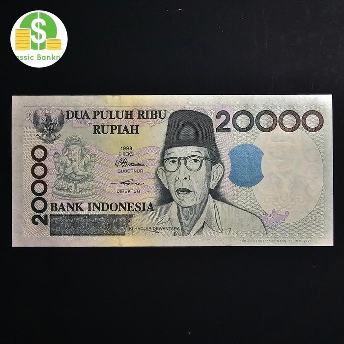 Flash Sale Uang Kuno 20000 Rupiah Ki Hajar Dewantara Th 1998 Original