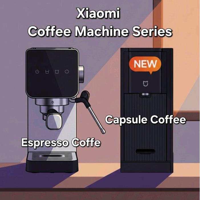 Promo Mesin Kopi Xiaomi Epresso Semi Otomatis Xiaomi Capsule Coffee Machine Original Resmi Original
