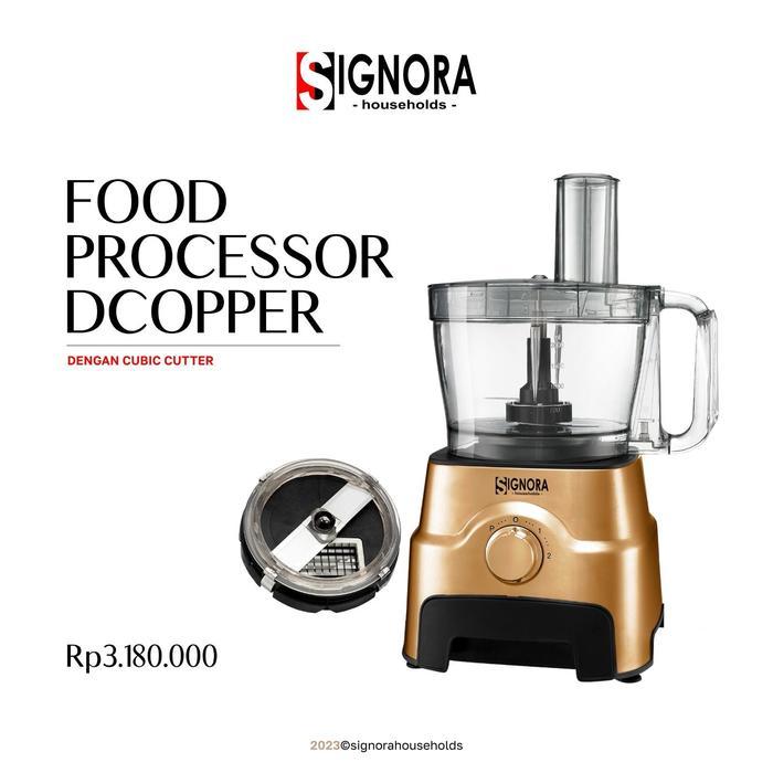Food Processor Signora DCopper - Cubic Cutter