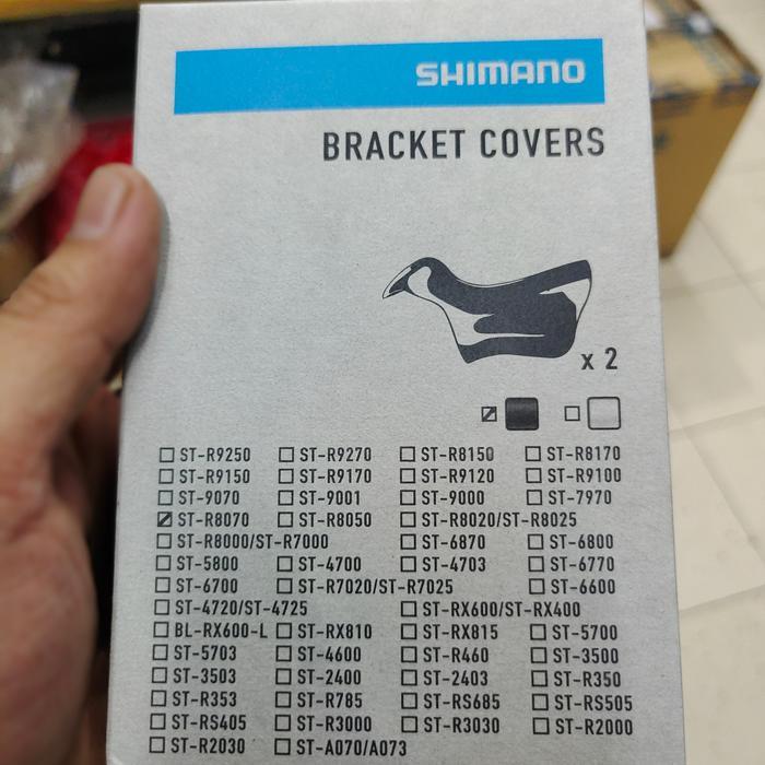 Shimano Bracket Covers St-R8070 Hood Cover Karet Brifter Ultegra Di2 Disc Brake R8070 Original