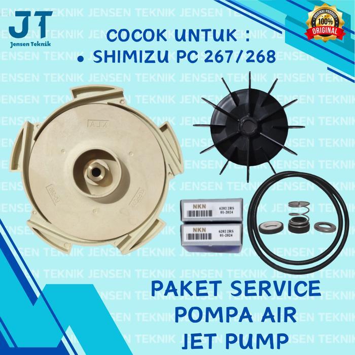 Paket Service Pompa Air Jet Pump Shimizu PC 267/268