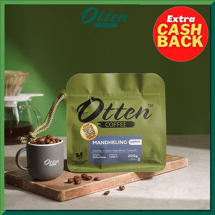 Kopi Arabica Mandheling 200G - Biji Bubuk Kopi Otten Coffee
