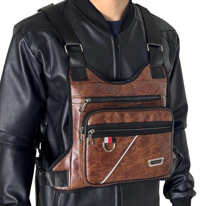 Kenes Wallts - Tas Pelindung Dada Tas Sepeda Chest Bag Chest Rig Bag Tas Dada Tas Selempang Dada