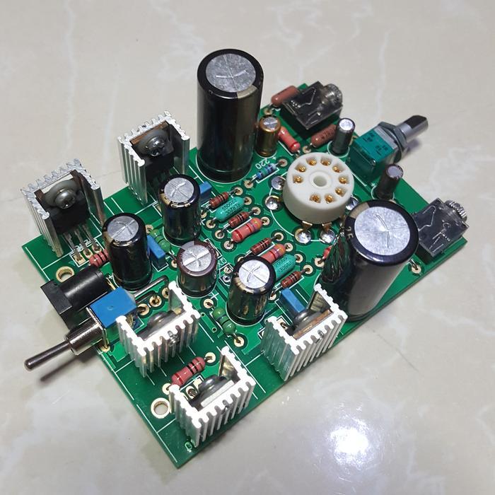 Kit Stereo Tube Mosfet Headphone Amplifier 12Au7 Ecc82 Irf510 Cmoy #Gratisongkir