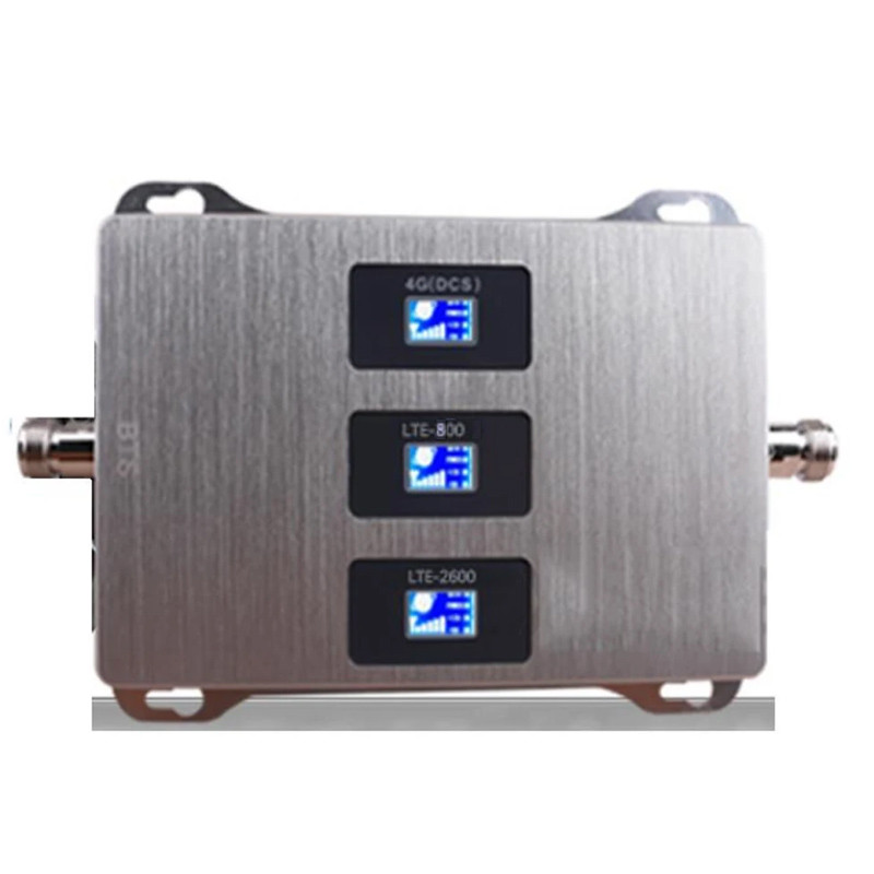 2G 3G 4G LTE ellular Repeater 3Bands Signal Booster Mobile Amplifier 800MHz 900MHz 1800MHz 2100MHz