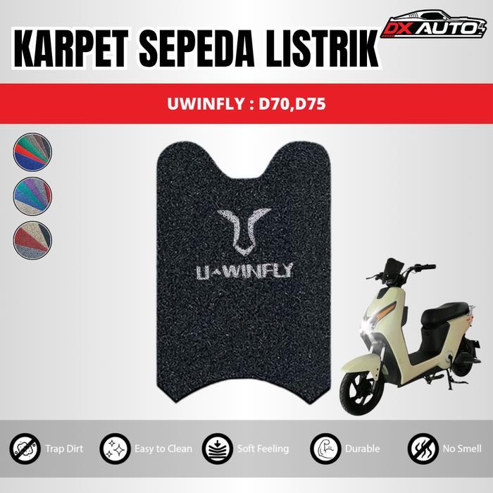 DX Coil Karpet Mie Sepeda Motor Listrik Uwinfly D70 D75- Foam Backing