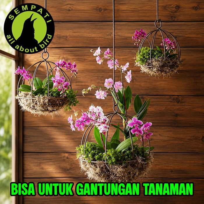 SEMPATI Gantungan Kawat Besi O 100cm Gantungan Sambungan Sangkar Kandang Kotak Oval Kapsul Burung