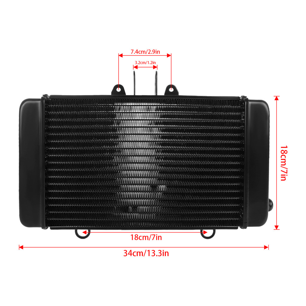 MOTORCYCLE ALUMINIUM ENGINE RADIATOR FOR HONDA CB-1 CB400F CB 400F CB1/400 NC27 NC 27 1989-1991 1992