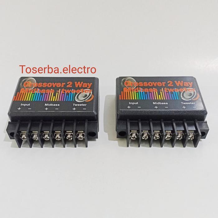 Crossover Pasif 2Way Speaker Split Midbass Tweeter Audio Mobil