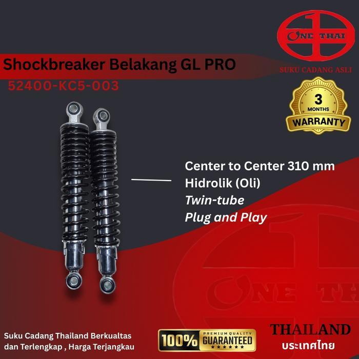 Onethai Shockbreaker Belakang Honda Gl Pro Kc5 310Mm Shock Breaker Tiger Verza Megapro Sepeda Motor