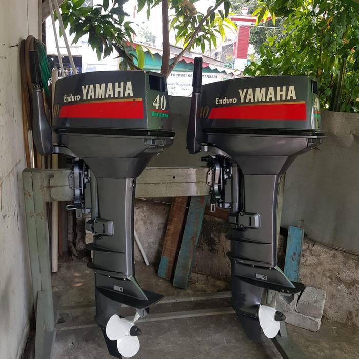 Yamaha 40 Pk Kerosine Sudah Full bensin Mesin tempel