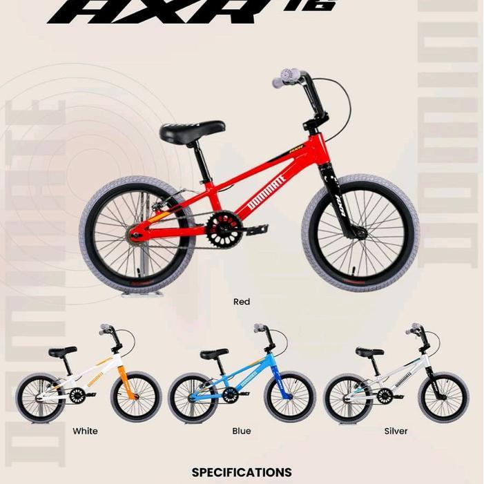 Sepeda Anak Dominate BMX 16 inch AXR Frame Alumunium