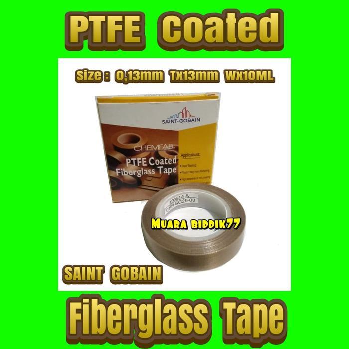 TERVIRAL isolasi tahan panas / PTFE Coated / fiberglass tape / solasi 13mm