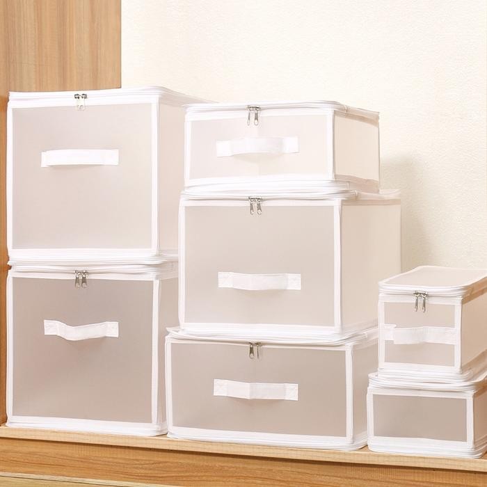 Ibumillenial Tempat Penyimpanan Pakaian Lipat Storage Box Organizer Lemari Pakaian Box Penyimpanan