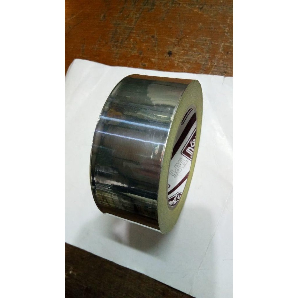 TAPE / ISOLASI / LAKBAN ALUMUNIUM WARNA SILVER