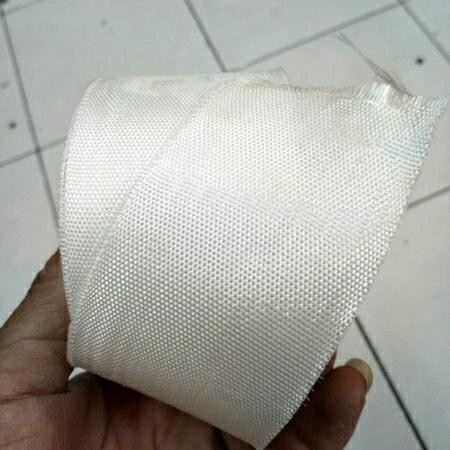 FIBERGLASS CLOTH PITA 4"INCH / FIBERGLASS TAPE TAHAN PANAS ROLLAN