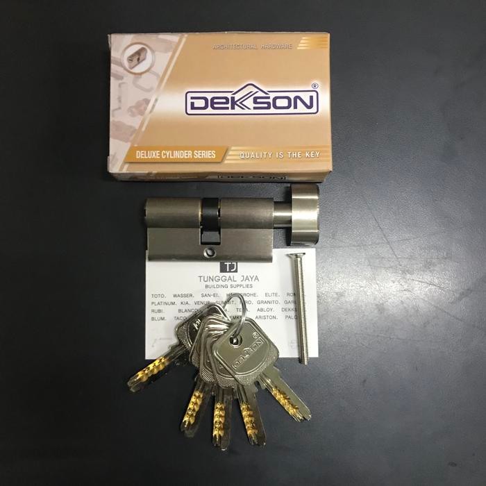 Cylinder Computer Knob Dekkson 60mm / Cylinder Knob / Kunci Pintu Knob