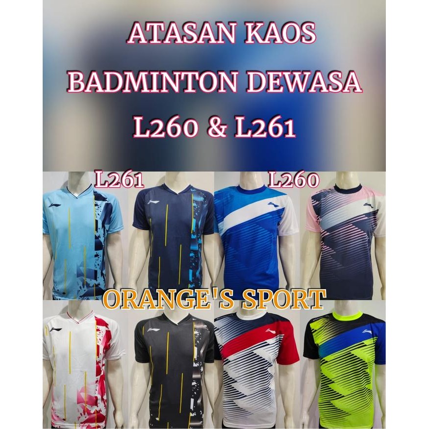 Tiento Wares - Atasan Kaos Olahraga Badminton/ Kaos Jersey Bulutangkis L260