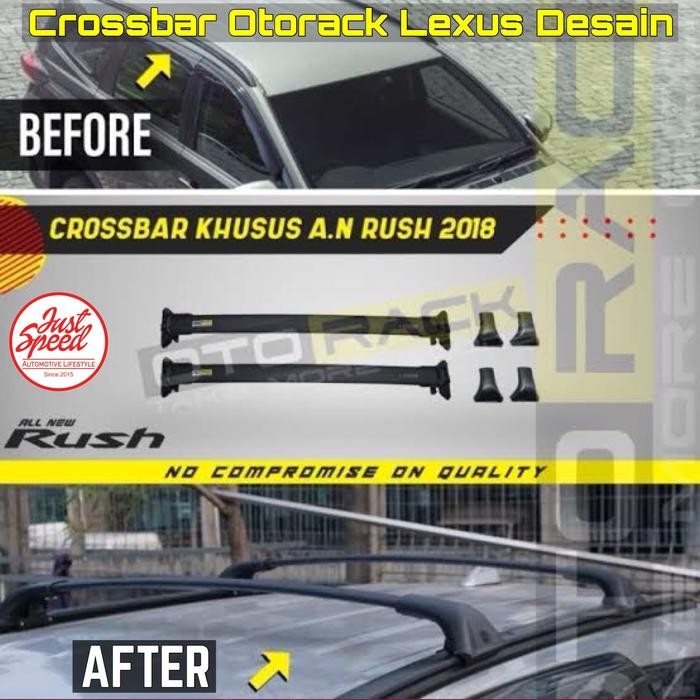 Crossbar Otorack Khusus All New Rush - All New Terios Lexus Desain